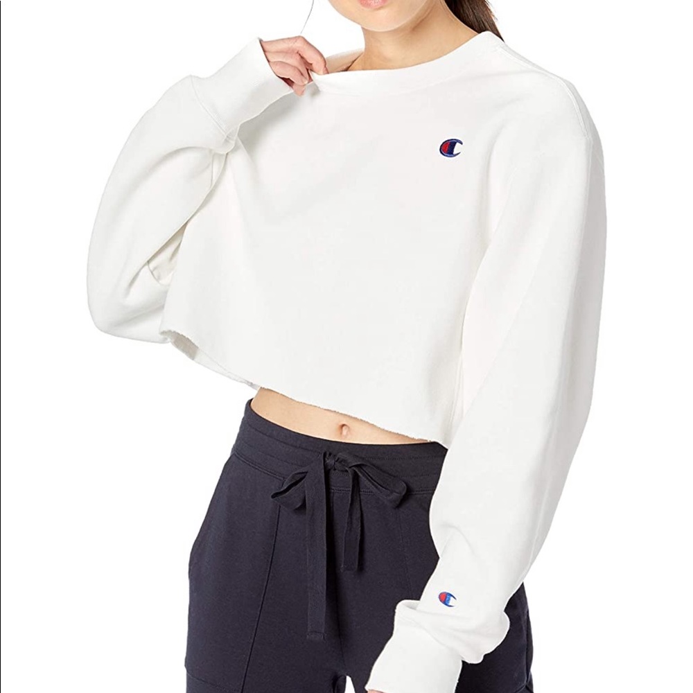 NWT Champion Reverse Weave Cropped Sweater (E1)
